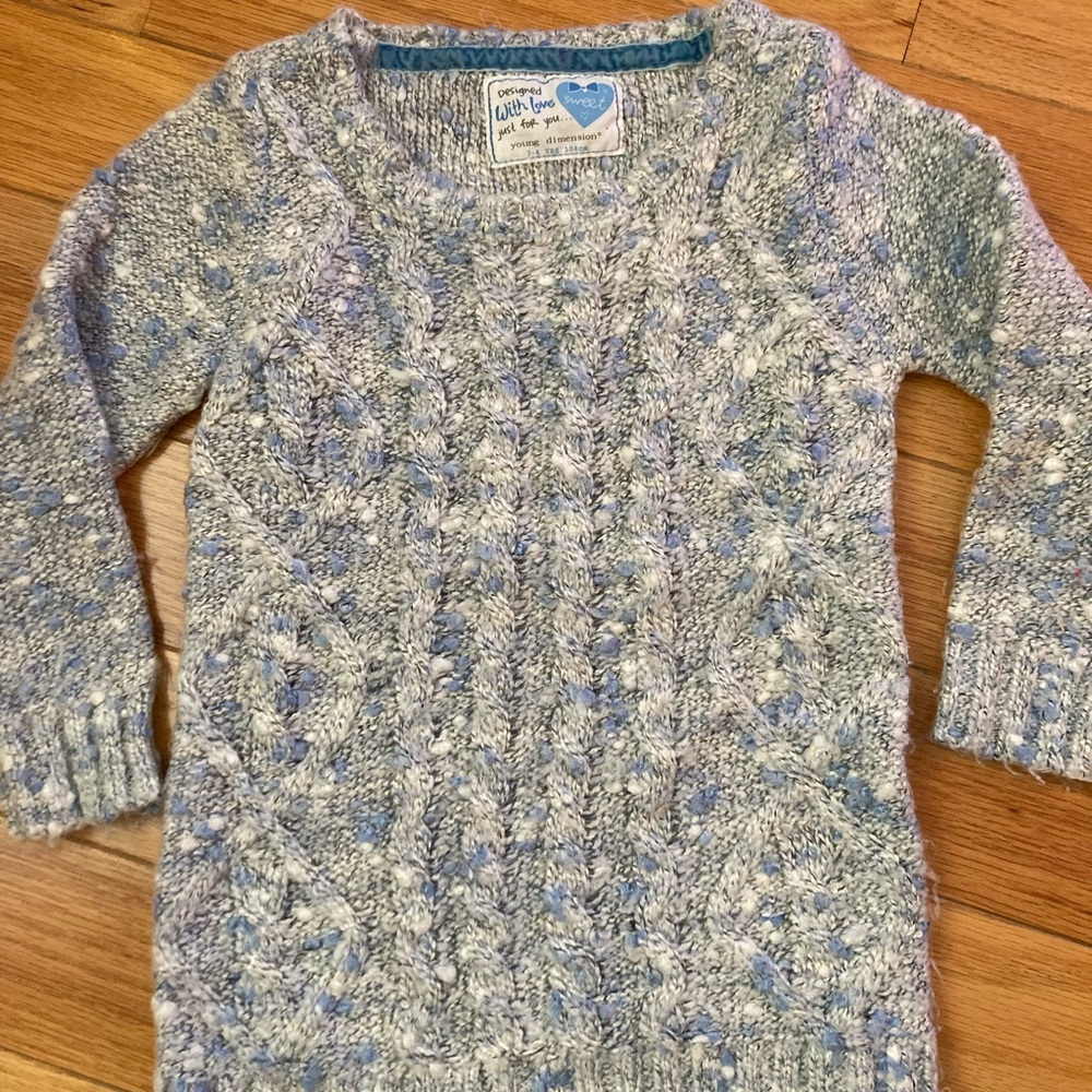 Cozy sweater dress size 3-4 yrs